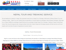 Tablet Screenshot of nepalpackagetour.com